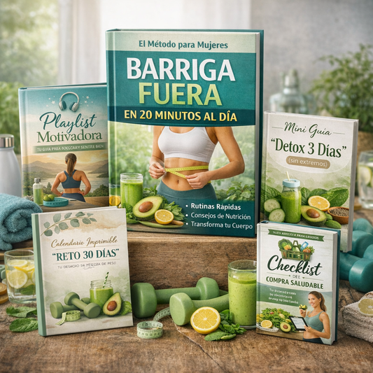 💪Reto 14 Días-Barriga Fuera en 20 Minutos al Día + 4 Bonus de Regalo🎁